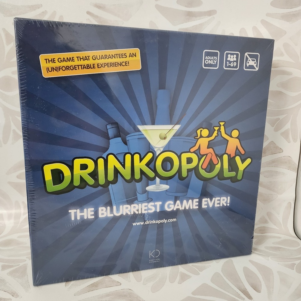 Drinkopoly Adult Drinking Board Game Sealed 2011 Party Game 1-69 Players New